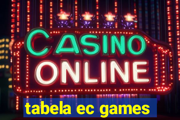 tabela ec games